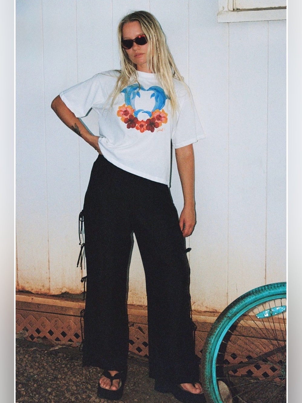 Lisa Says Gah Evelyn Tie Organza Pants Large